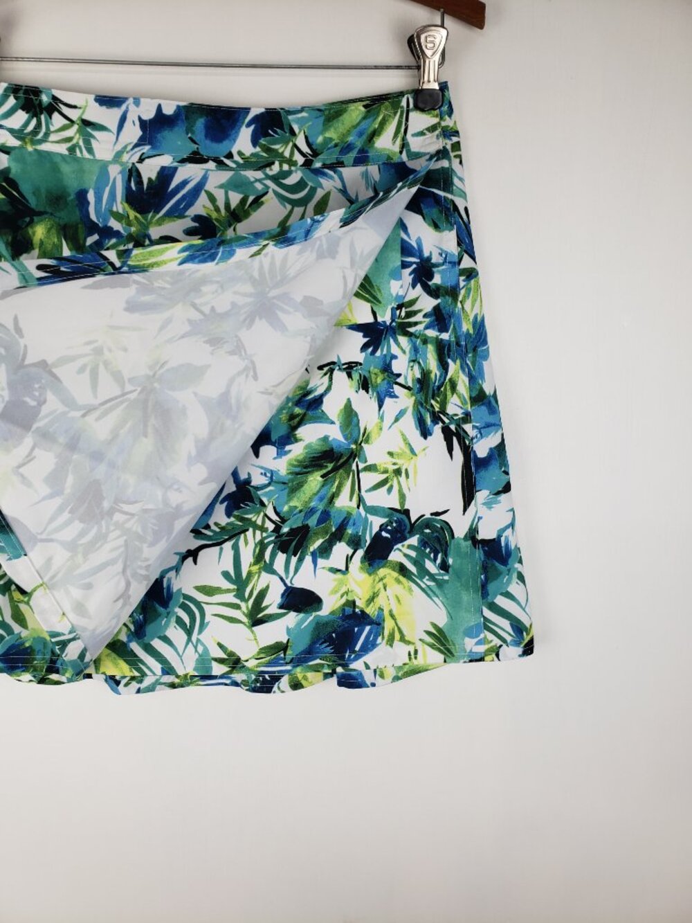 RipSkirt Hawaii Wrap Skirt Lightweight Green Blue Tropical Quick Dry Womens XS - Picture 3 of 9